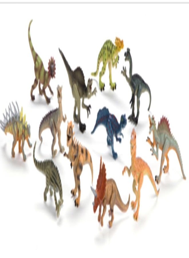 DIMAZO Small Kids Sea & Wild Animal Toys Sets for Fun, Educational, Spark Imagination and Learning (Multi Choice Sets) (Dinosaurs) 12pcs - Image 1